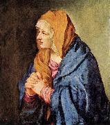 TIZIANO Vecellio Mater Dolorosa (with clasped hands) wt china oil painting reproduction